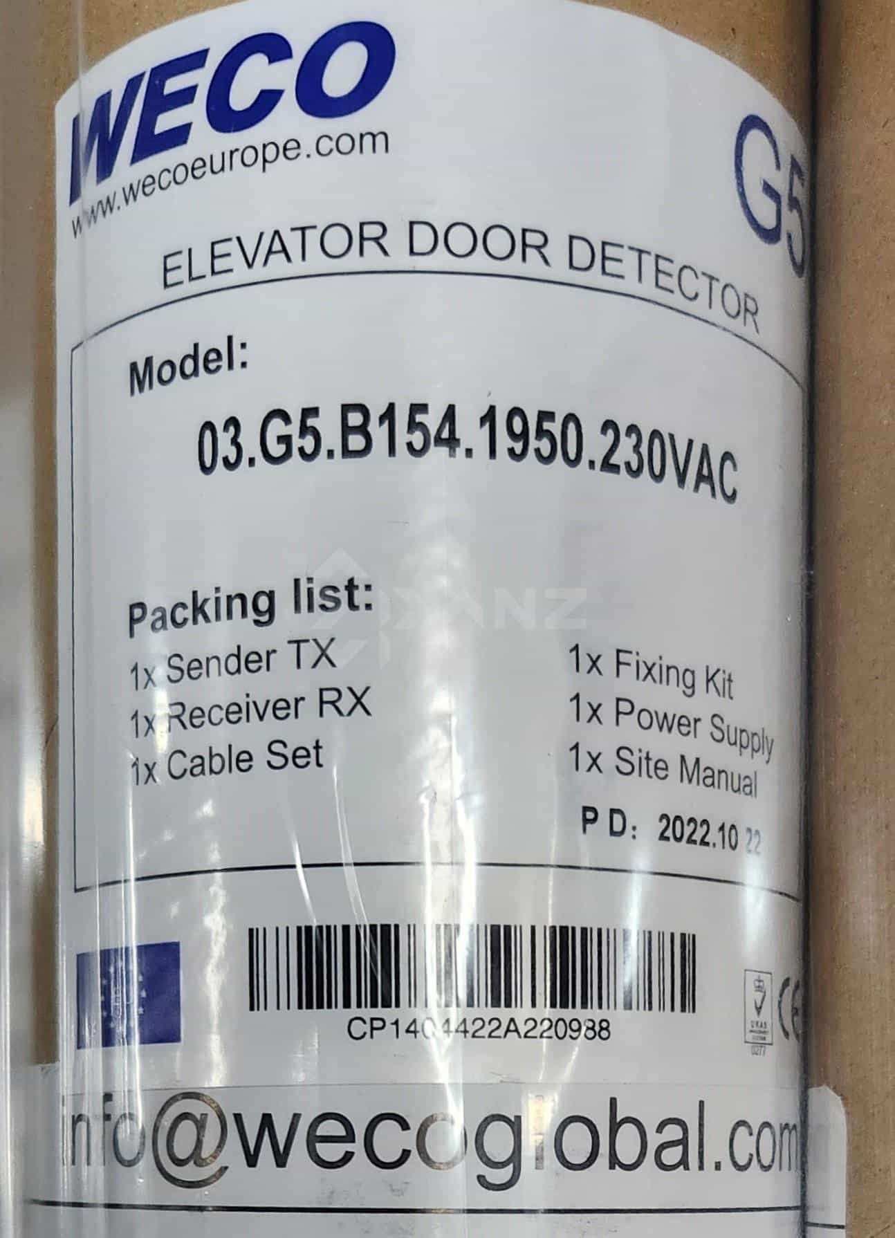 WECO 03.G5.B154.1950 230VAC with power