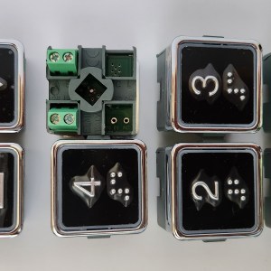 IGV ELMI Push Buttons TRQ4154LR RP42 – BLACK plate G, 1, 2, 3, 4
