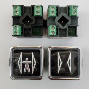 IGV ELMI Push Buttons TRQ4154LR RP42 1 NO Red Led 12/24V