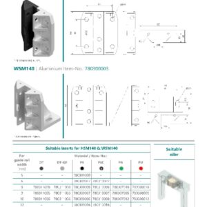 P+S Polyurethane Guide Shoe Holders
